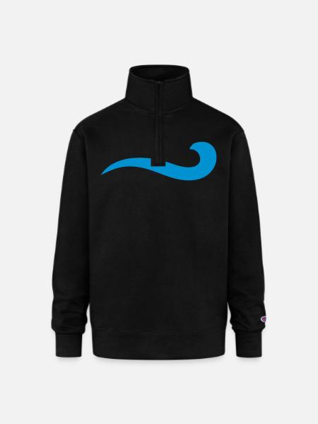 water - Champion Unisex 1/4 Zip Pullover Sweatshirt - black