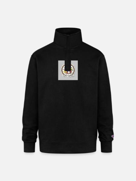 Fruity Fantasy Fruit Medley - Champion Unisex 1/4 Zip Pullover Sweatshirt - black