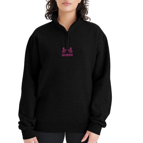 Queenlisse™ Signature Crown T-Shirt – Elegant - Champion Unisex 1/4 Zip Pullover Sweatshirt