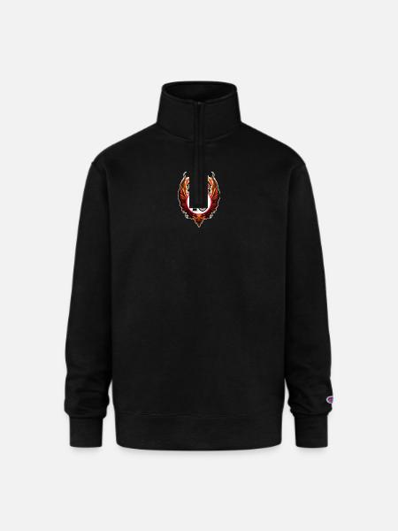 Ten Sports Number - Champion Unisex 1/4 Zip Pullover Sweatshirt - black