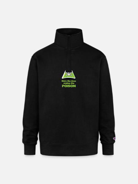 Poison - Champion Unisex 1/4 Zip Pullover Sweatshirt - black