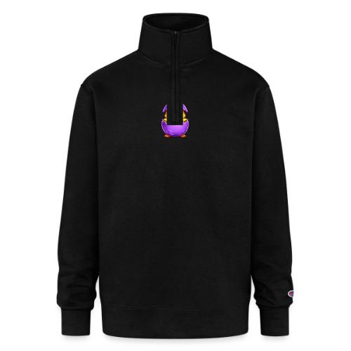 Easter Chick Purple - Champion Unisex 1/4 Zip Pullover Sweatshirt