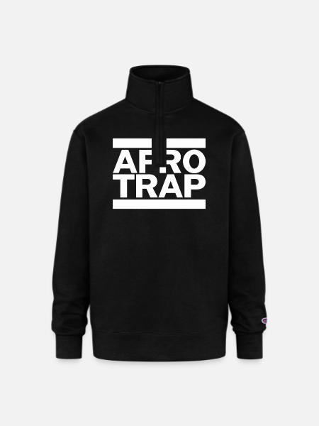 Afro Trap - Champion Unisex 1/4 Zip Pullover Sweatshirt - black
