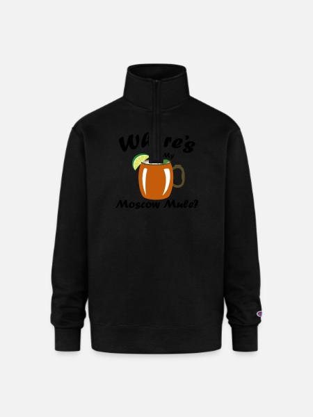 Moscow Mule - Champion Unisex 1/4 Zip Pullover Sweatshirt - black