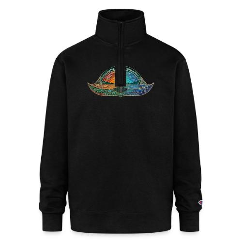 Easter Cast the Net Again T Shirt, abundance Gift - Champion Unisex 1/4 Zip Pullover Sweatshirt
