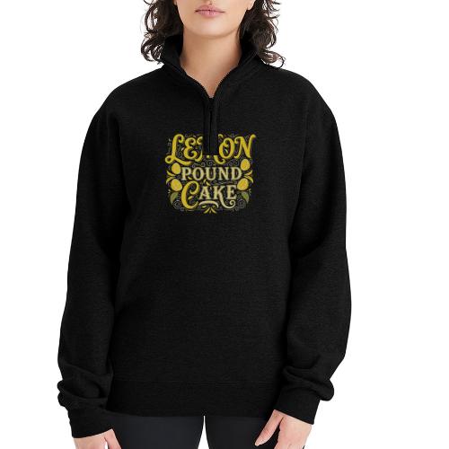 Lemon Pound Cake Vintage Flourish - Champion Unisex 1/4 Zip Pullover Sweatshirt
