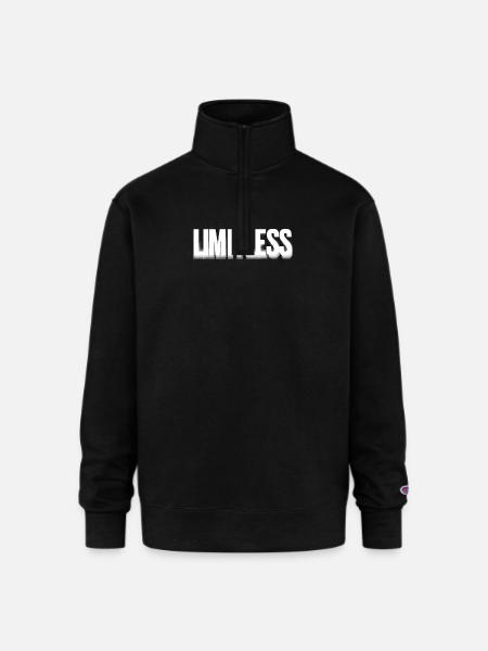 LIMITLESS - Champion Unisex 1/4 Zip Pullover Sweatshirt - black