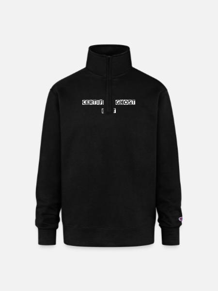 Certified Ghost Bait: Ransom-Note Style - Champion Unisex 1/4 Zip Pullover Sweatshirt - black