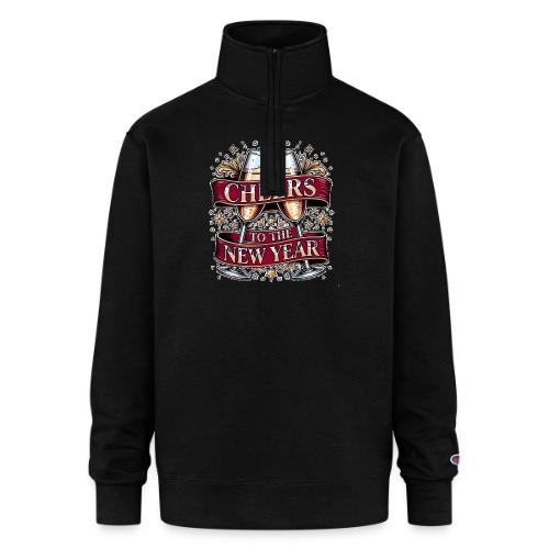 New Year's Champagne T-Shirt - Champion Unisex 1/4 Zip Pullover Sweatshirt