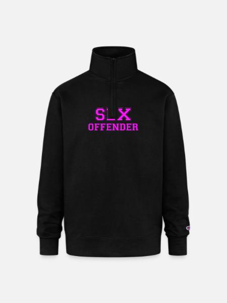 Sex Offender - Champion Unisex 1/4 Zip Pullover Sweatshirt - black
