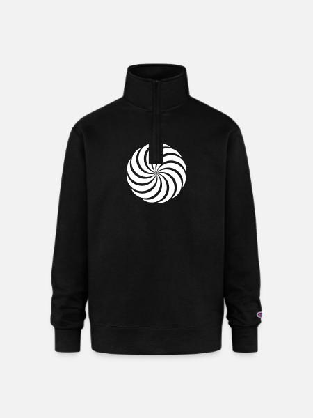 windy - Champion Unisex 1/4 Zip Pullover Sweatshirt - black
