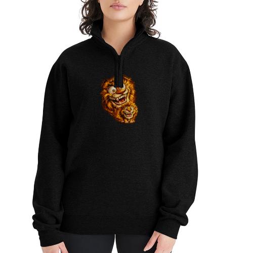 Crazy Double Lion Streetwear - Champion Unisex 1/4 Zip Pullover Sweatshirt