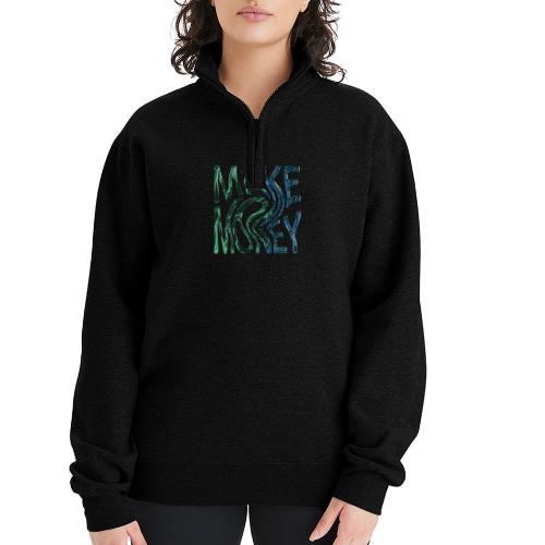 Make Money Neon 3D - Champion Unisex 1/4 Zip Pullover Sweatshirt