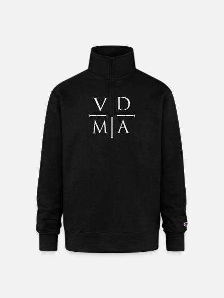 VDMA | Lutheran Design - Champion Unisex 1/4 Zip Pullover Sweatshirt - black