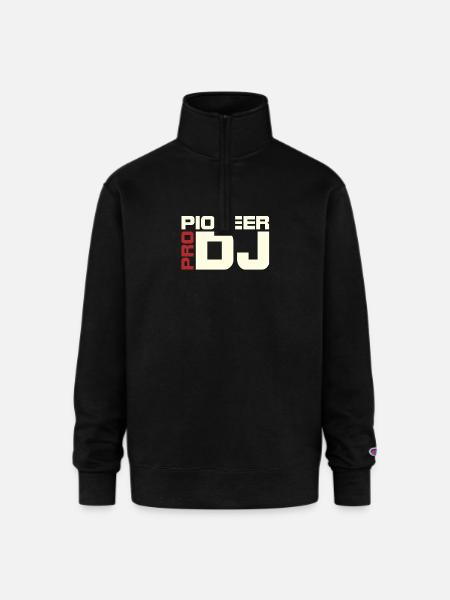 Pioneer red white - Champion Unisex 1/4 Zip Pullover Sweatshirt - black