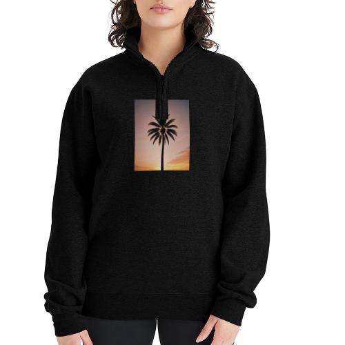 palm peace - Champion Unisex 1/4 Zip Pullover Sweatshirt