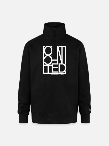 Connected - Champion Unisex 1/4 Zip Pullover Sweatshirt - black