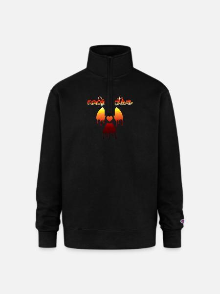 Radioactive – Bold & Unique - Champion Unisex 1/4 Zip Pullover Sweatshirt - black