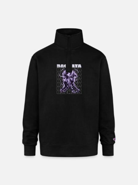 Sensual Latin Bachata Bachateros - Champion Unisex 1/4 Zip Pullover Sweatshirt - black