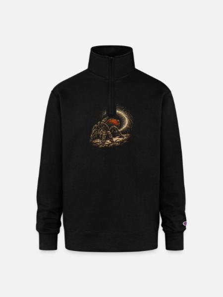 Tarantula Owner - Champion Unisex 1/4 Zip Pullover Sweatshirt - black
