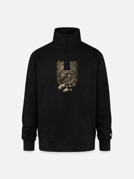 Coin collector Numismatist - Champion Unisex 1/4 Zip Pullover Sweatshirt - black