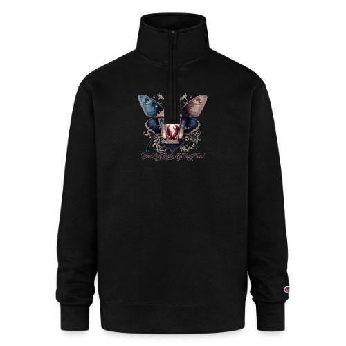 Guiding Light Eternal Flame Lantern Romance Gifts - Champion Unisex 1/4 Zip Pullover Sweatshirt