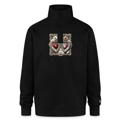 Keeper of My Deepest Love Victorian Locket T-Shirt - Champion Unisex 1/4 Zip Pullover Sweatshirt