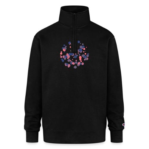 abstract circles pattern - Champion Unisex 1/4 Zip Pullover Sweatshirt
