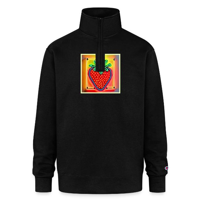 Colorful Strawberry Neon Glow