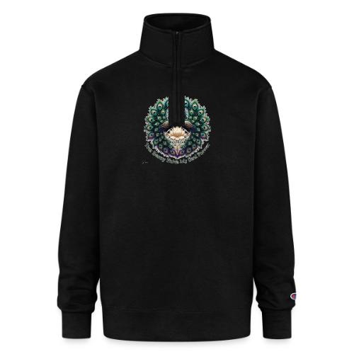 Your Beauty Holds My Soul Peacock Gifts T-Shirt - Champion Unisex 1/4 Zip Pullover Sweatshirt