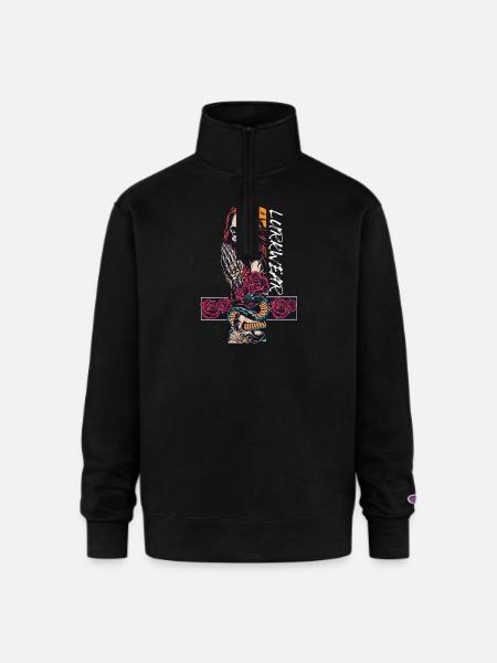 Sinners prayer - Champion Unisex 1/4 Zip Pullover Sweatshirt - black