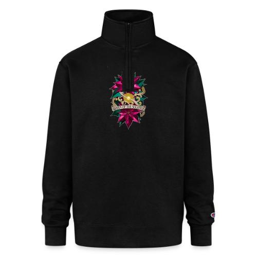 Queen of the Solstice Poinsettia T-Shirt - Champion Unisex 1/4 Zip Pullover Sweatshirt