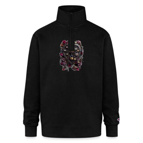 My Heart Permanently on Vacation T-Shirt - Champion Unisex 1/4 Zip Pullover Sweatshirt