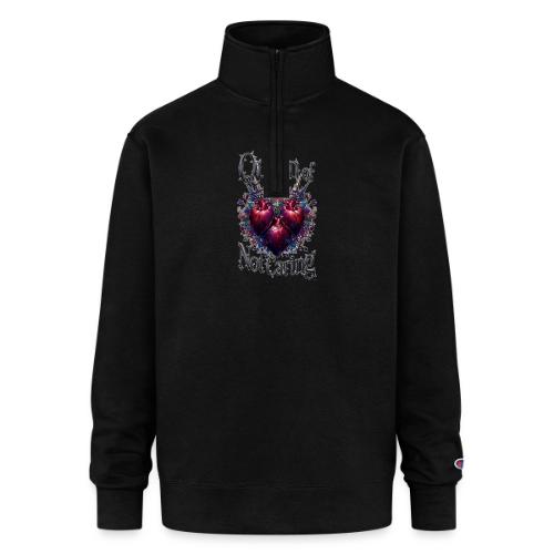 Queen of Not Caring T-Shirt - Champion Unisex 1/4 Zip Pullover Sweatshirt