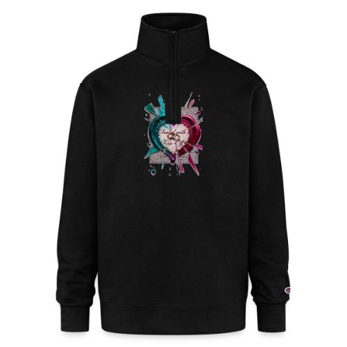 Sealed with a Kiss-Off T-Shirt - Champion Unisex 1/4 Zip Pullover Sweatshirt