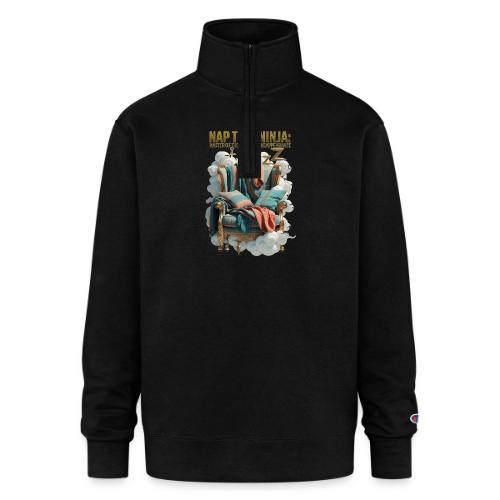 Nap Time Ninja T Shirt - Champion Unisex 1/4 Zip Pullover Sweatshirt