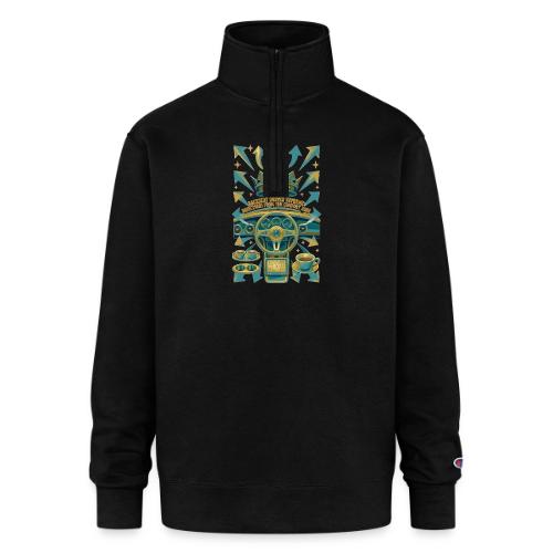 Backseat Driver T Shirt, Funny Dad Gift - Champion Unisex 1/4 Zip Pullover Sweatshirt
