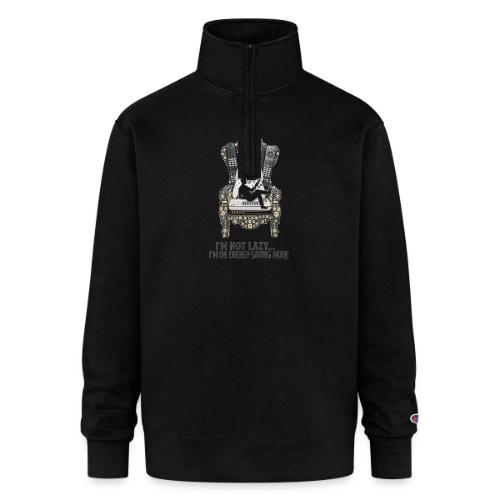 Remote Throne Procrastinator T Shirt, Dad Gift - Champion Unisex 1/4 Zip Pullover Sweatshirt