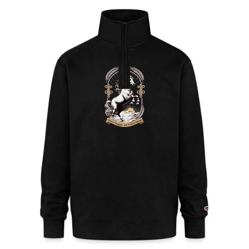 Year of the Horse Rearing T Shirt, Lunar New Year - Champion Unisex 1/4 Zip Pullover Sweatshirt