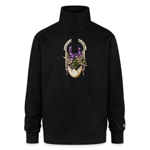 Spring Serenity Foxglove Tee, Easter Gift for wife - Champion Unisex 1/4 Zip Pullover Sweatshirt