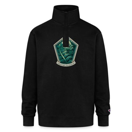 Easter Unfurl in Light Fern T Shirt, Spring Gift - Champion Unisex 1/4 Zip Pullover Sweatshirt