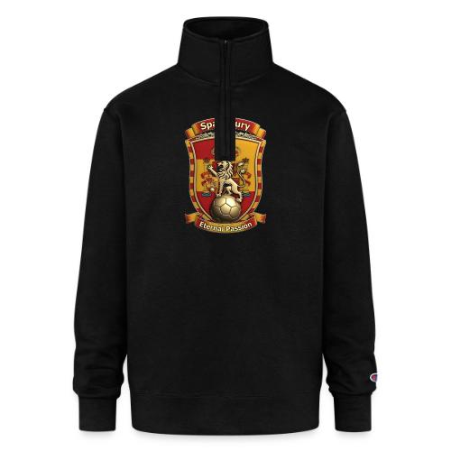 Spain Lion Fury T-Shirt, Spanish Crest Gift - Champion Unisex 1/4 Zip Pullover Sweatshirt