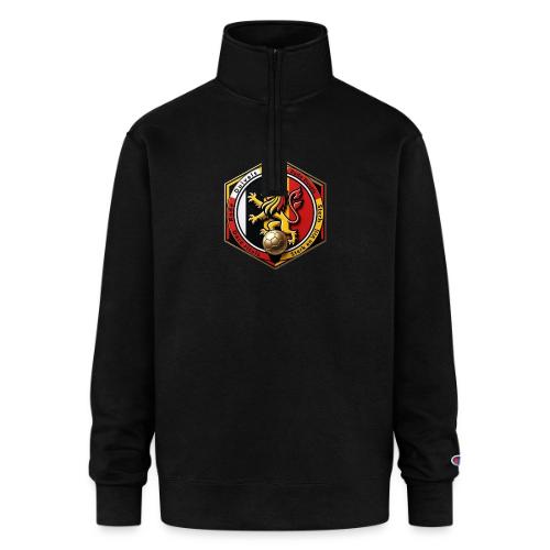Belgium Lion Valor T-Shirt, Belgian Pride Gift - Champion Unisex 1/4 Zip Pullover Sweatshirt