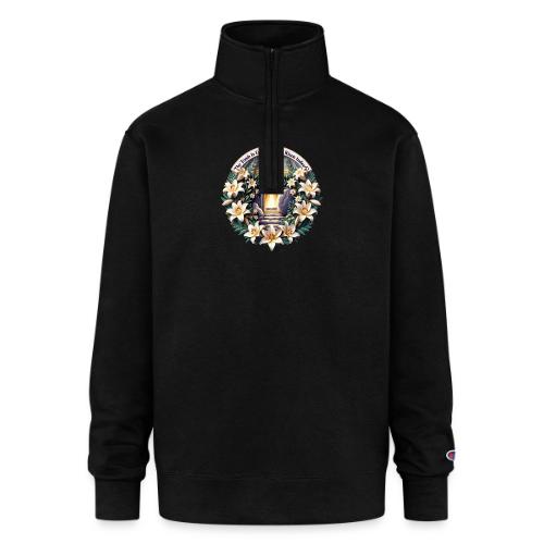 Easter The Tomb Is Empty T Shirt, Christian Gift - Champion Unisex 1/4 Zip Pullover Sweatshirt