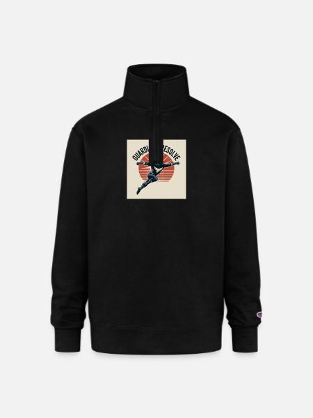 Guardians Resolve - Champion Unisex 1/4 Zip Pullover Sweatshirt - black