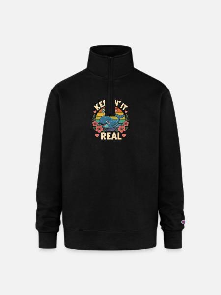 Inappropriate_Funny_Daddy-s - Champion Unisex 1/4 Zip Pullover Sweatshirt - black