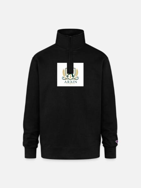 Arain Pride - Premium Punjabi Heritage Graphic - Champion Unisex 1/4 Zip Pullover Sweatshirt - black
