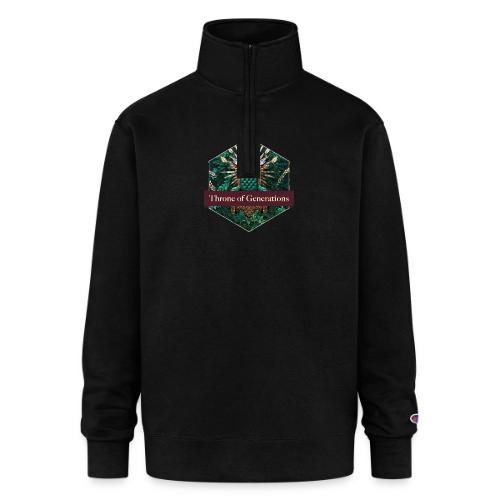 Women’s Day Vine Throne T Shirt, Gift for Grandma - Champion Unisex 1/4 Zip Pullover Sweatshirt