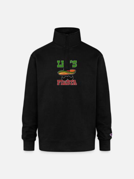 Cinco de Mayo Mexican - Champion Unisex 1/4 Zip Pullover Sweatshirt - black