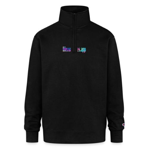 Lifecontinues.app1 - Champion Unisex 1/4 Zip Pullover Sweatshirt